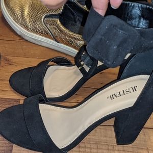 Black  Block Heel